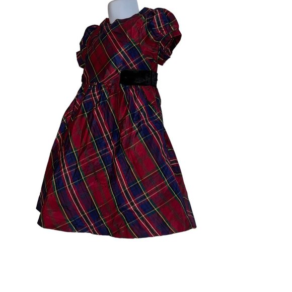 NWT Gymboree Plaid Christmas Dress Baby Girls 18 24 Months Holiday Silk Layered - Picture 6 of 10